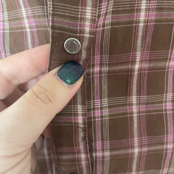 Wrangler XXL sleeveless button down plaid sleeveless snap buttons western Dutton - Picture 3 of 5